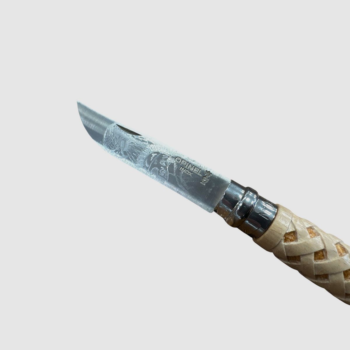 MESSER – OPINEL – N.8 INOX HANDGEFERTIGT MIT DIAMANT-MUSTER, Bild 2 von 4