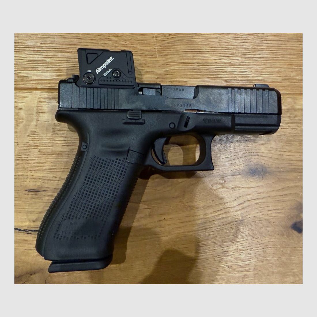 Glock pistol 45 Gen5 MOS/FS A-CUT™ combo with Aimpoint COA