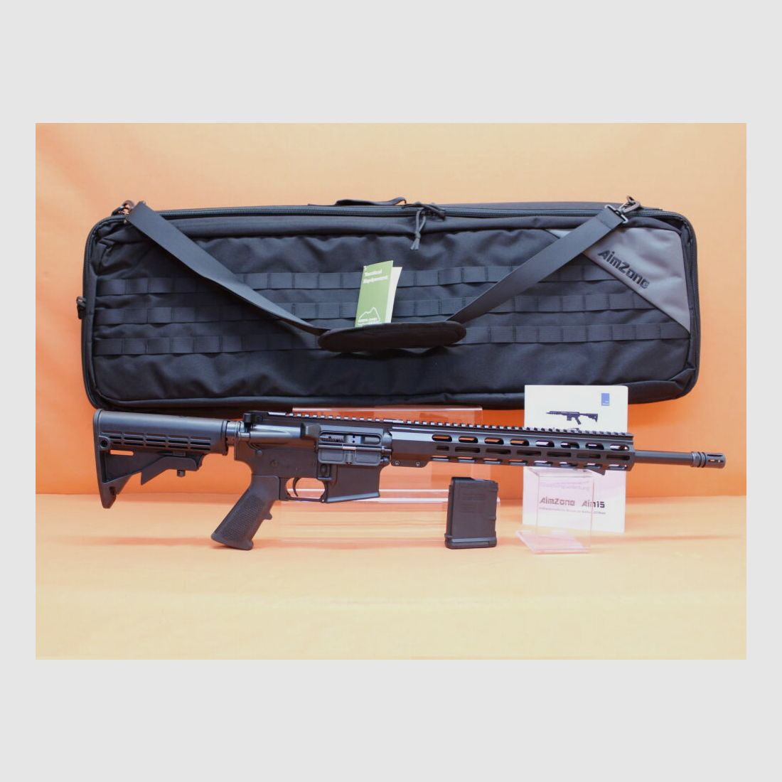 AimZone Ha.Büchse .223Rem AimZone Aim15 Basic Sporter 16M Sistema AR-15, canna da 16,75" / protezione per le mani M-LOK