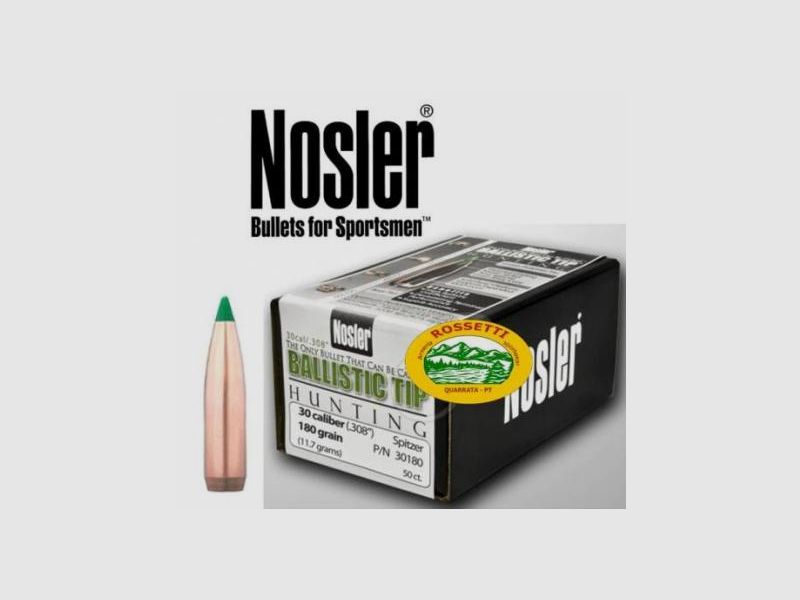 NOSLER Geschosse BALLISTIC TIP Kal.308 - 180gr. 50Stk. 30180