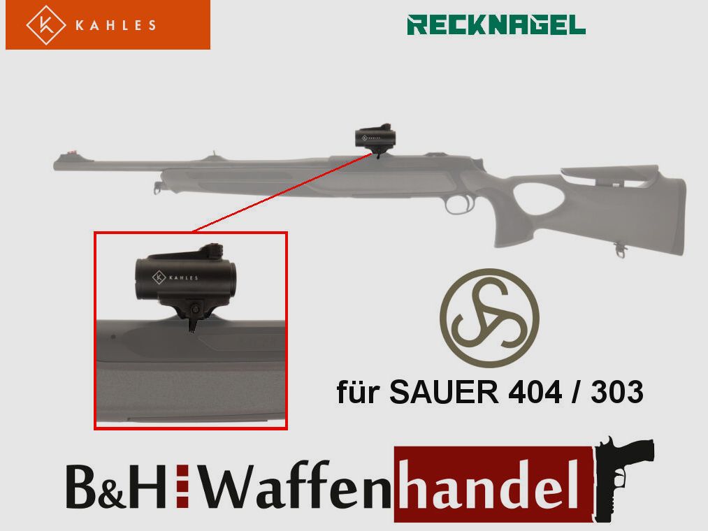 Kahles Helia RD-C visor de punto rojo con montaje para SAUER 303/404