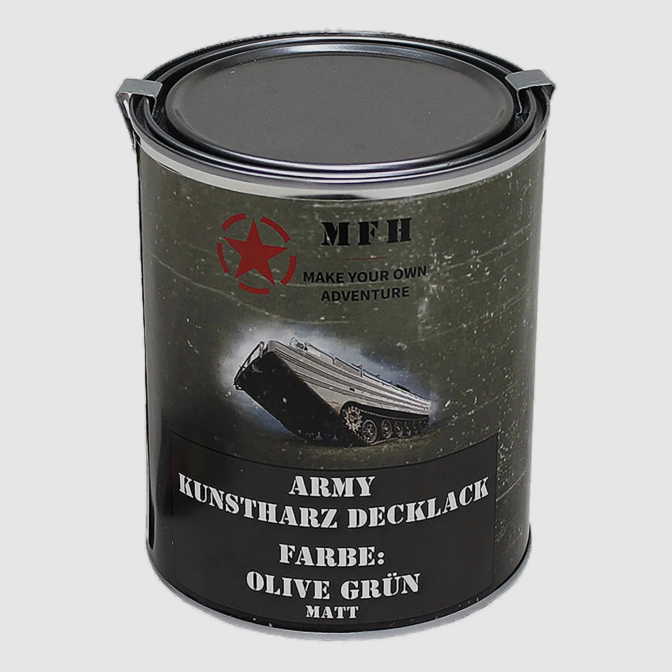 MFH MFH Farbdose Army Lack 1 Liter matt oliv grün