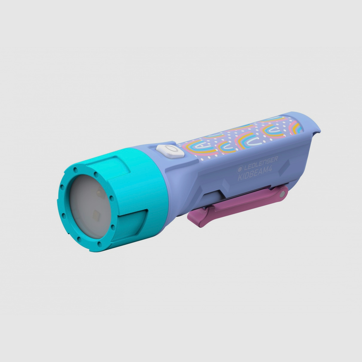 Ledlenser 502789 Kidbeam4 Taschenlampe Purple Weiß Rot Grün Blau mit Blinkfunktion