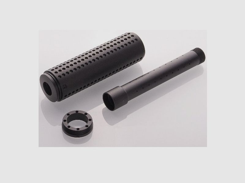 Paintball Schalldmpfer fr Lufe mit Frontgewinde (22mm Gewinde)