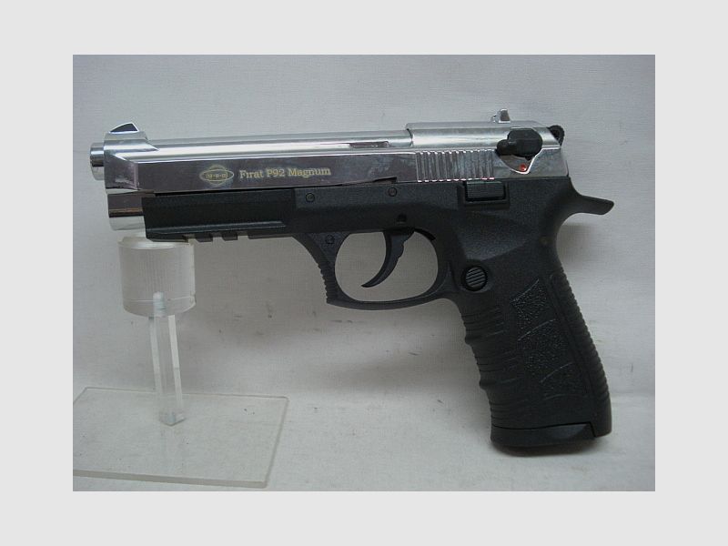 Firat P92 Magnum - Kal. 9mm PAK chroom, 17 schoten