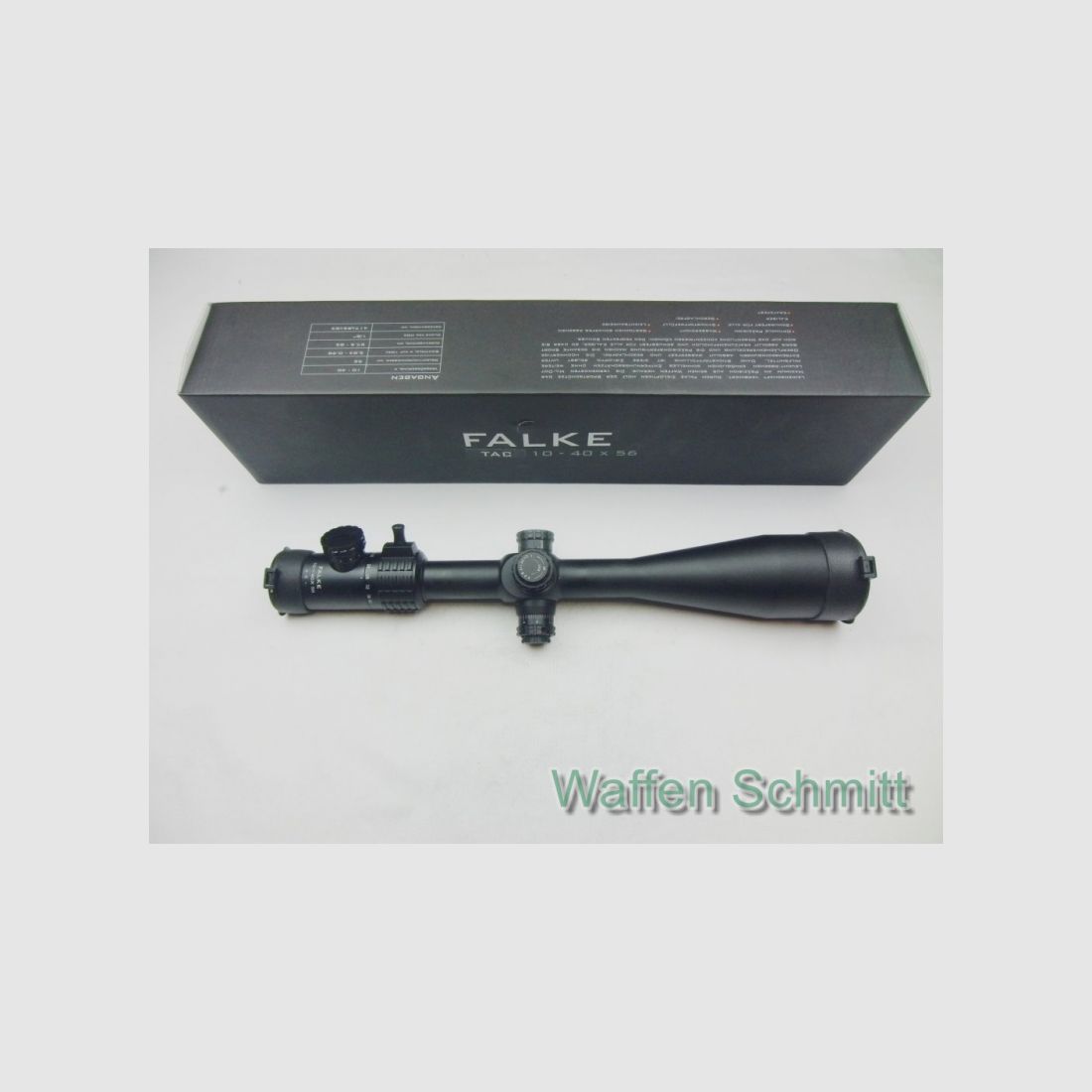 Falke-Zielfernrohr 10-40x56 TAC, Durchmesser 30 mm, MIL-DOT Leuchtabsehen rot/grün!!!