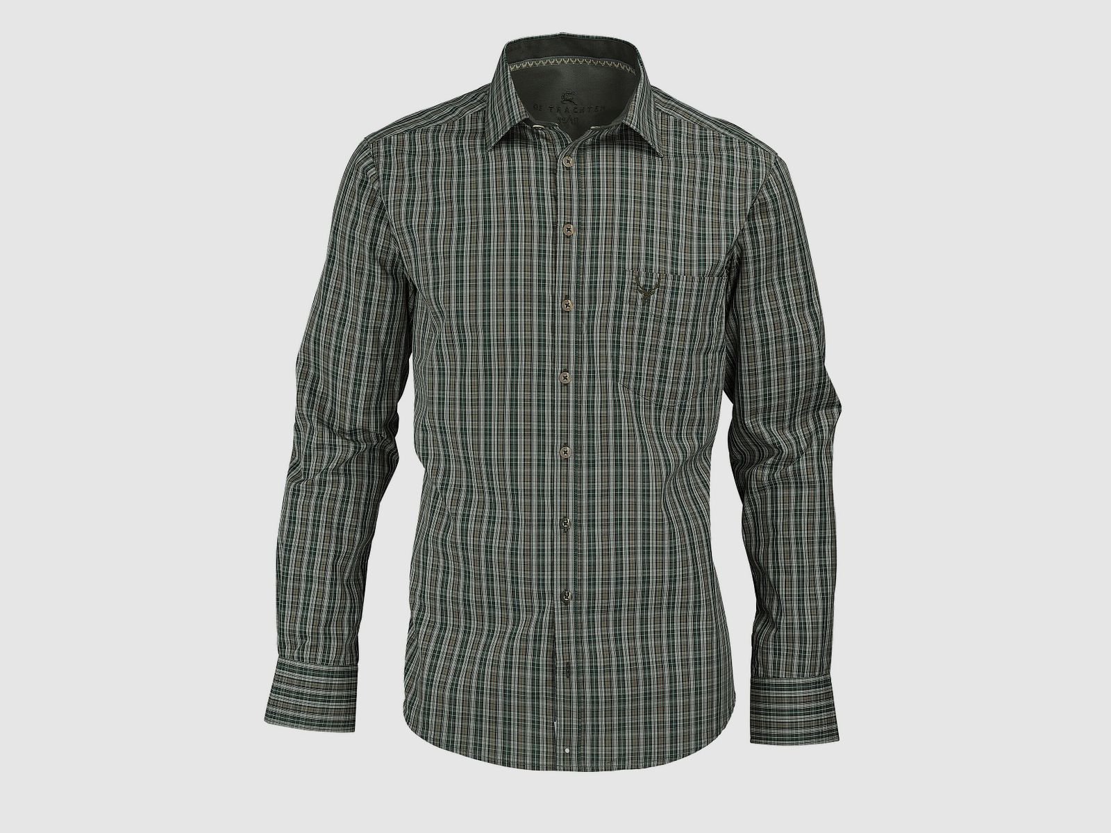 OS-Trachten Langarmhemd Slim Fit