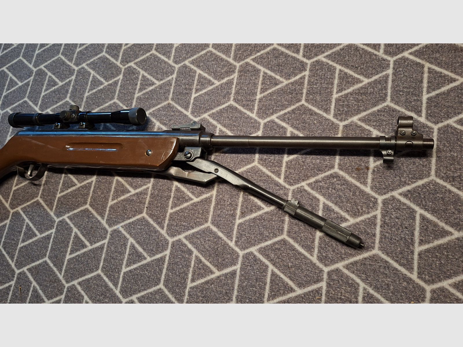Carabina de aire comprimido Umarex Modelo 65D de palanca inferior ¡Como nueva!