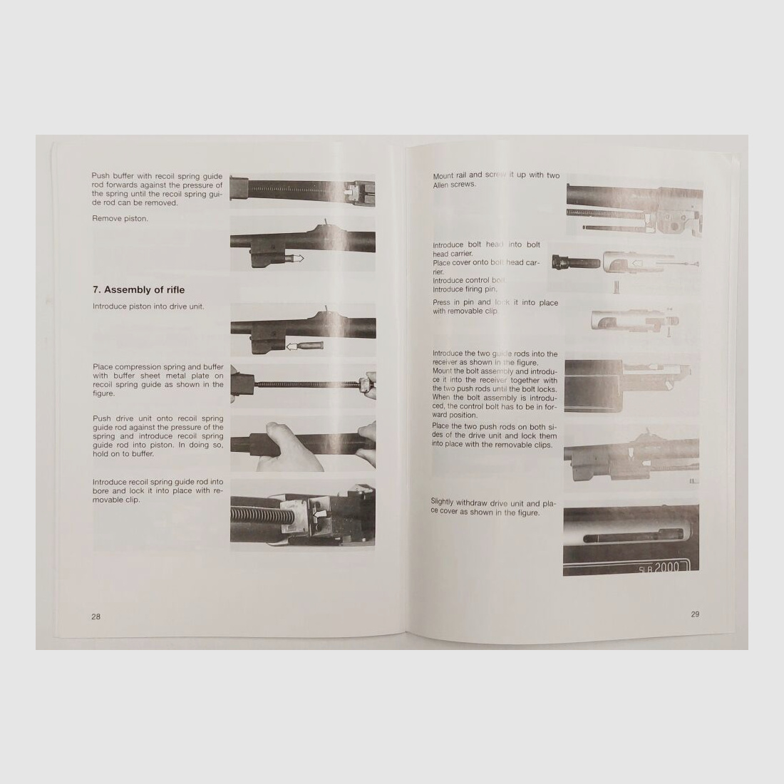 Heckler&Koch Bedienungsanleitung Heckler & Koch HK SLB2000, deutsch und englisch