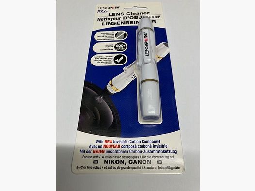 Lenspen lenzenreiniger geschikt voor alle lenzen.