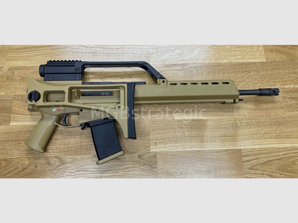 Heckler & Koch HK243 S SAR - Color sand - The civilian G36 sportily approved! Color sand / with original G36 carrying strap 3x and Picatinny rail, image 7 of 10