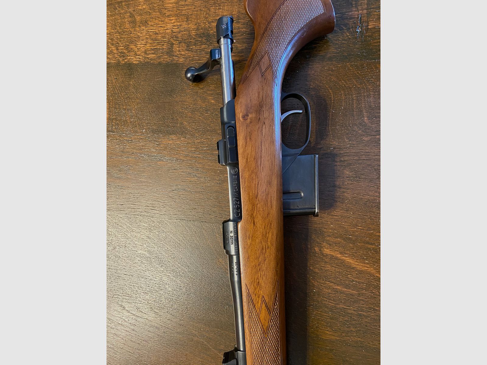 CZ 527 Carbine 7.62x39 deer and predator rifle TOP