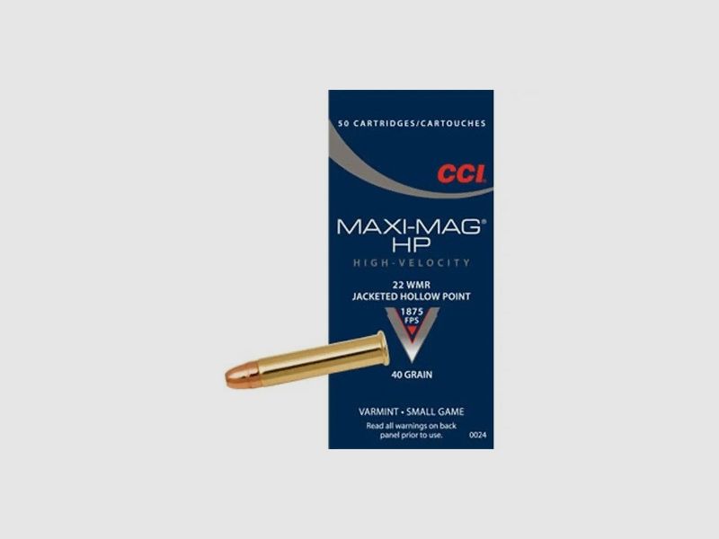 CCI .22 Win. Mag. Teilmantel Hohlspitz