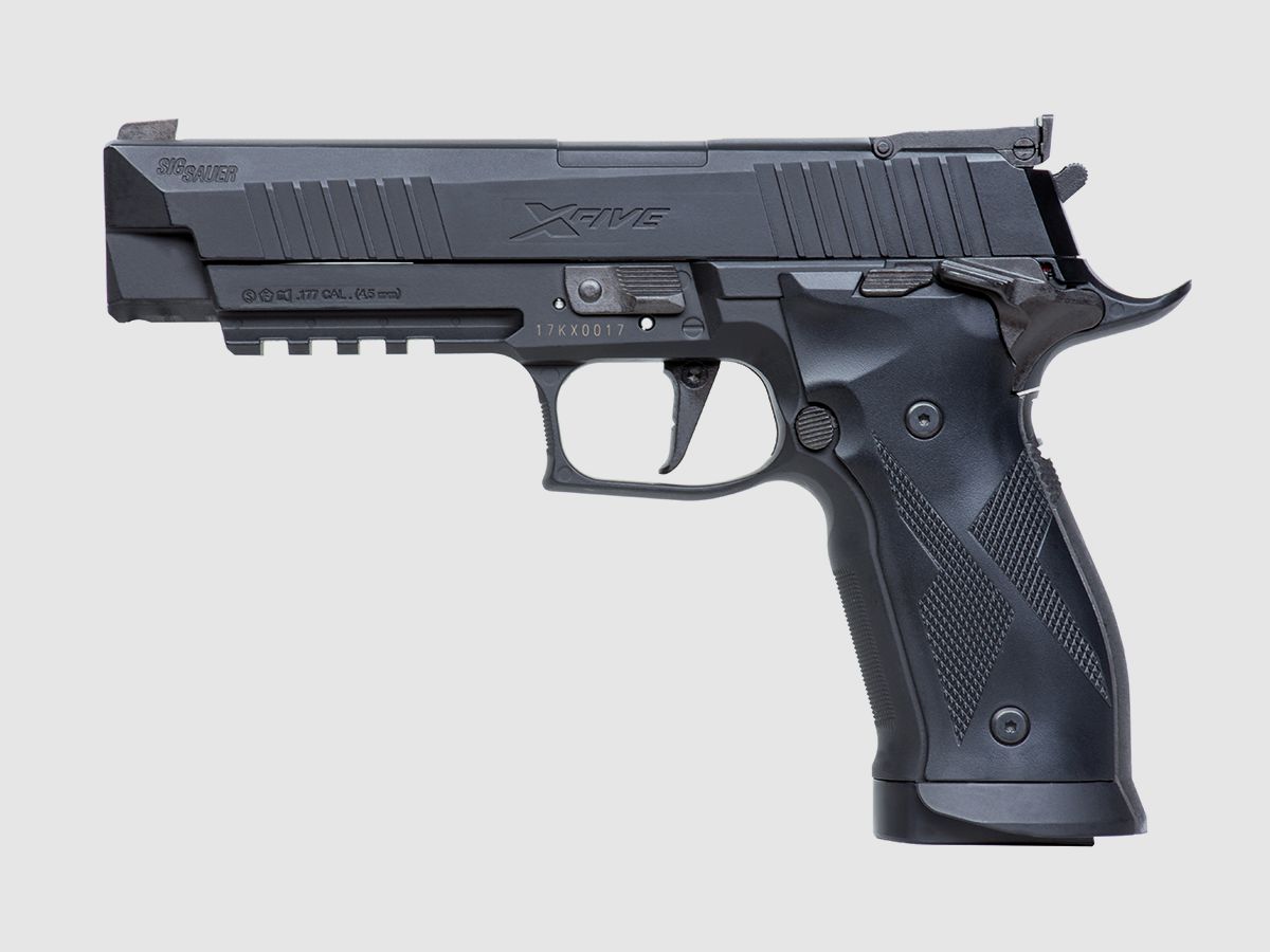 SIG SAUER XFIVE Czarny 4,5mm | 4,5mm BB - Ciśnienie powietrza Co2 BlowBack