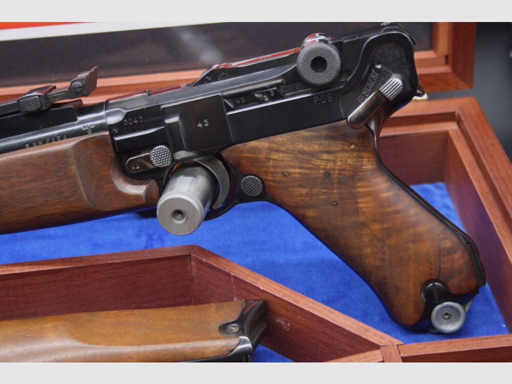 Mauser BYF 43 Pistolenkarabiner P08 Werle Kaliber 9mm Luger aus Sammlung	 Pistolenkarabiner P08