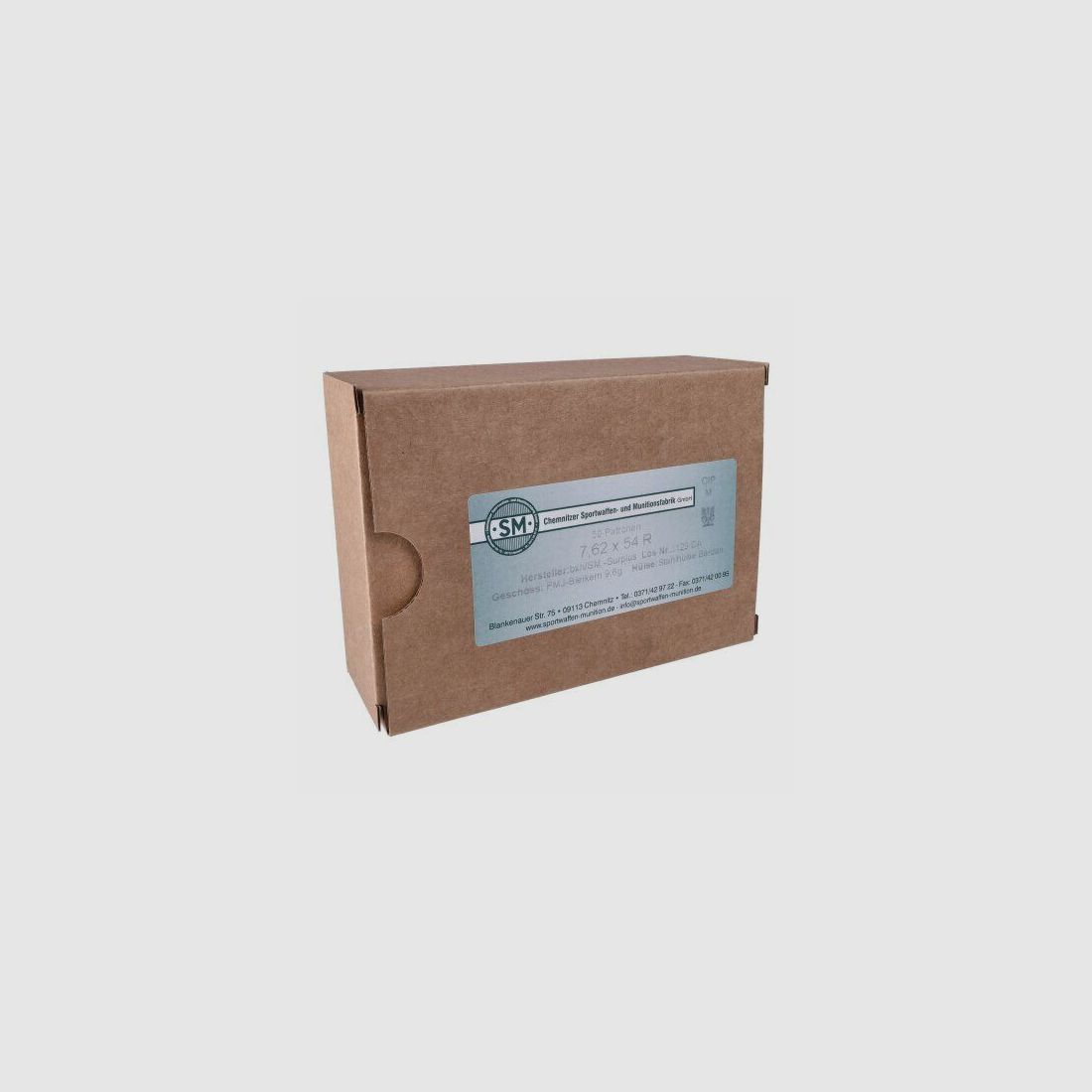Surplus 7.62 x 54R steel case 9.6g (pack of 50)