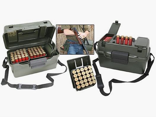 MTM Caja de cartuchos SH100-12-09 camuflaje salvaje para 100 cartuchos de perdigones .12