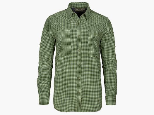 Pinewood Bluse Nature Safe Pine Green/ Offwhite