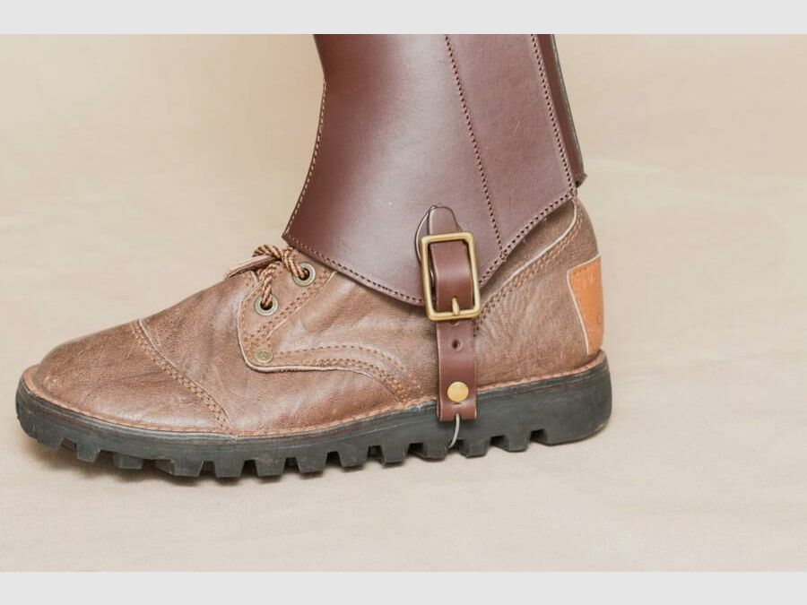 Hunting gaiters genuine leather