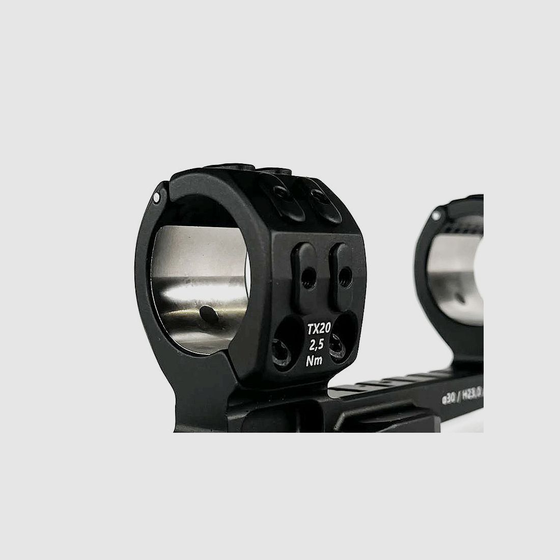 ERATAC Blokmontage T7, verlengd ø 30 mm + 23 mm hoogte (0 MOA helling)
