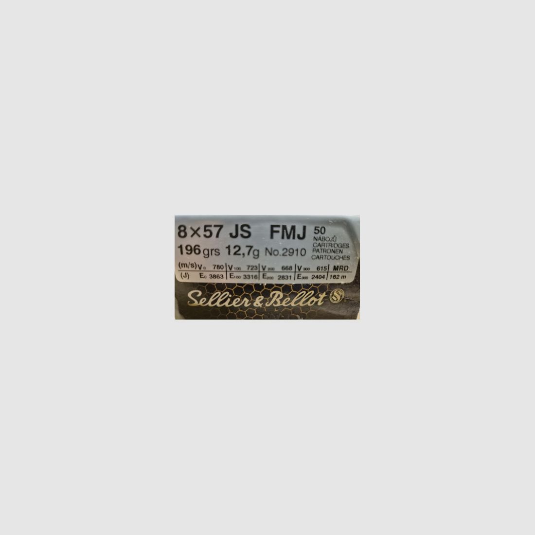 S&B CARICHE CAL 8 X 57 JS FMJ, immagine 2 di 2