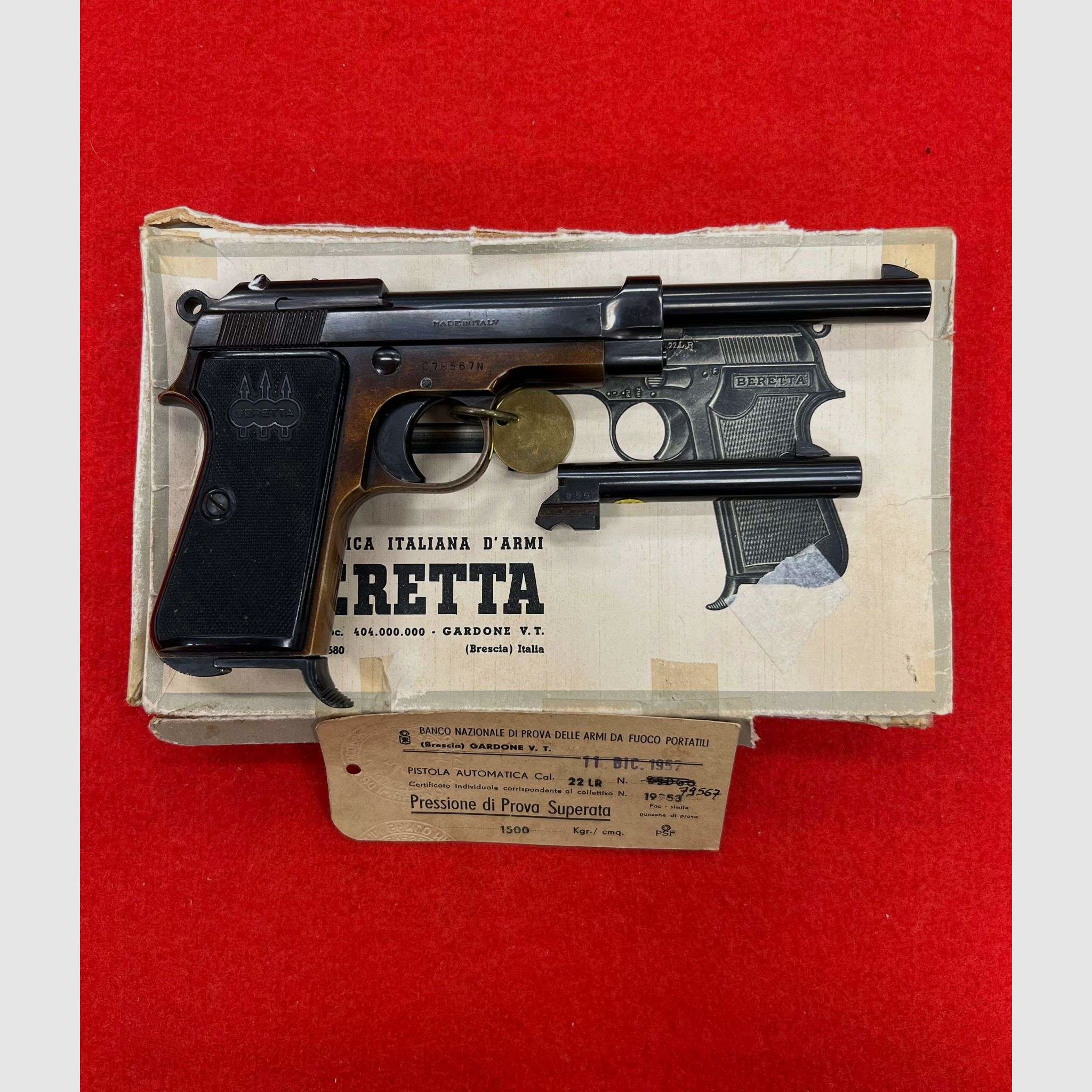 Pistolet Beretta 48 "DoppiaCanna" Calibre 22 L.R., image 1 sur 5