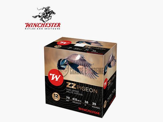 25 Cartucce WINCHESTER ZZ Piccione 36g cal 12/70