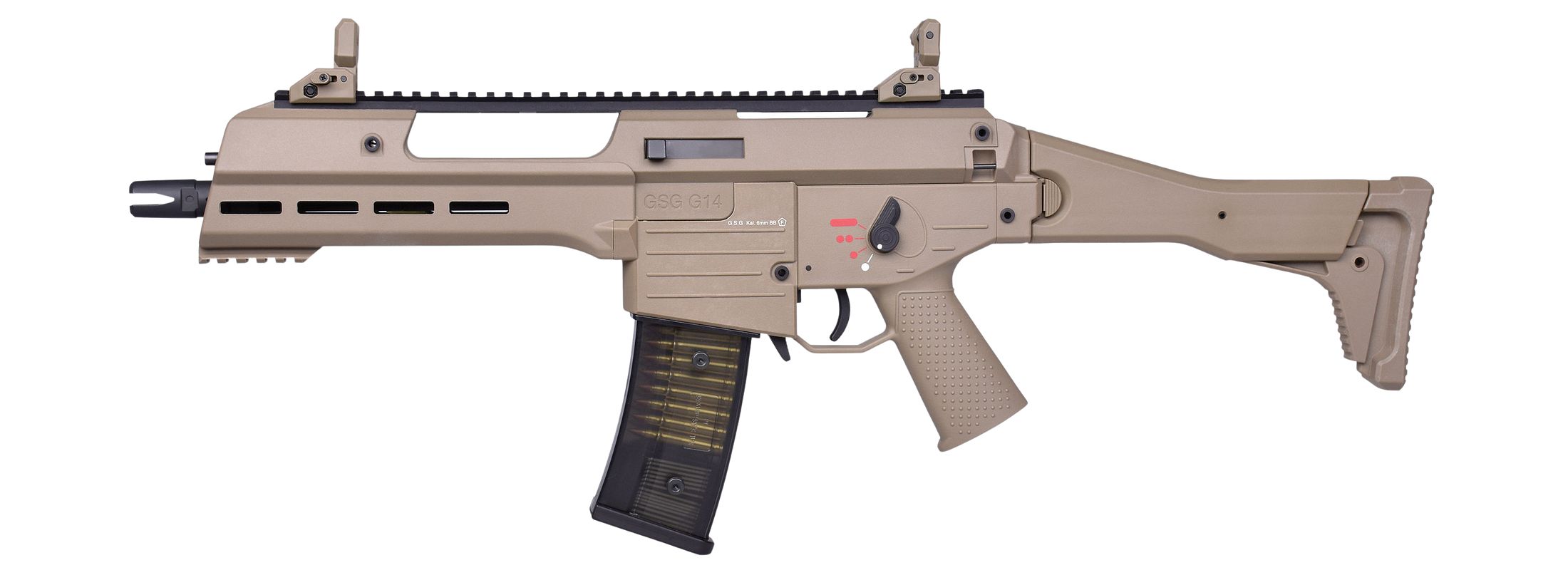 GSG G14 Carbine FDE | Airsoft S_AEG (weiß)