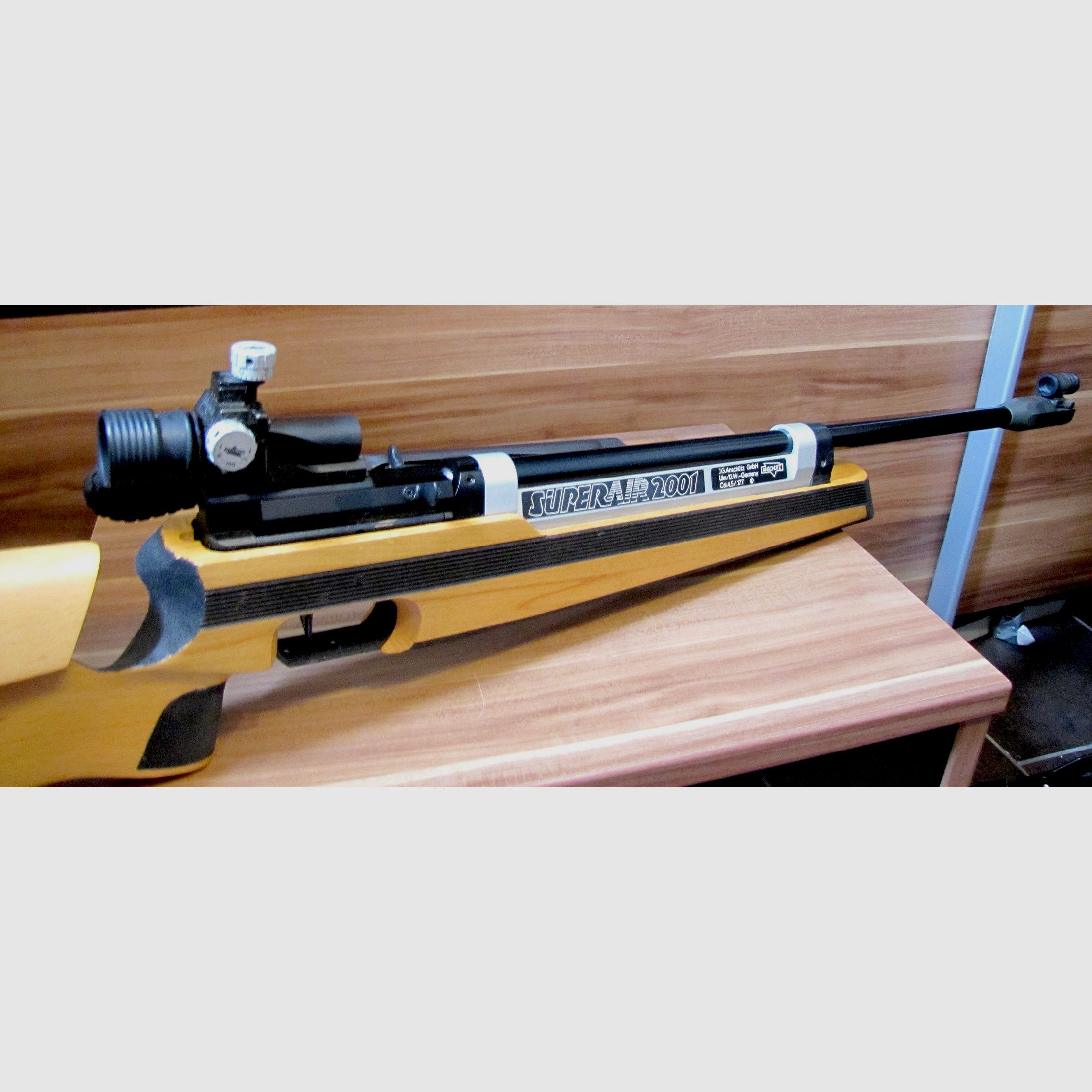 Air rifle Anschütz Super Air 2001 with left-hand stock