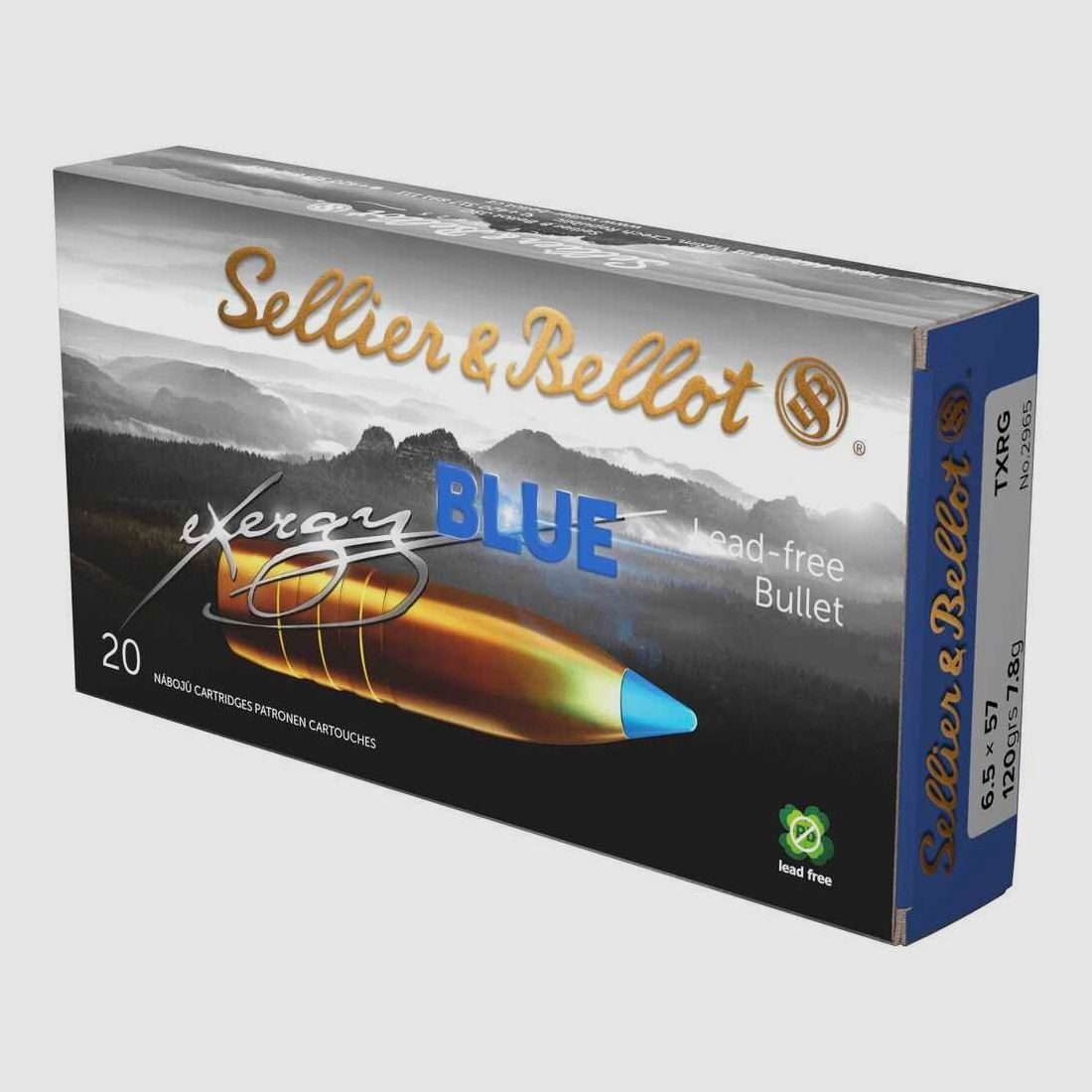6,5x57 TXRG azul 7,8g/120grs. Sellier & Bellot