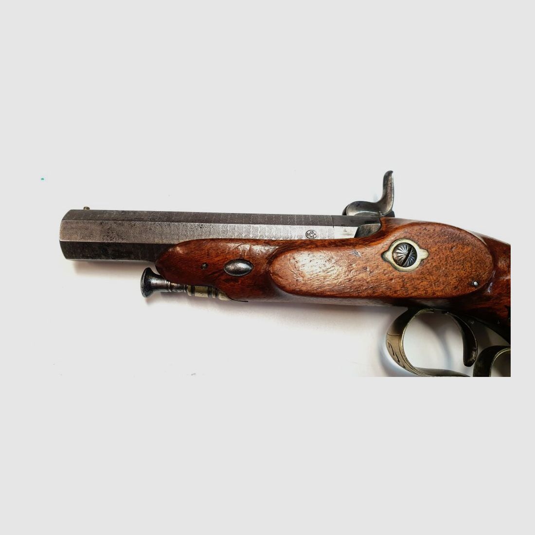 Pistola a percussione sconosciuta Liège, pistola da tiro - .62 polvere nera