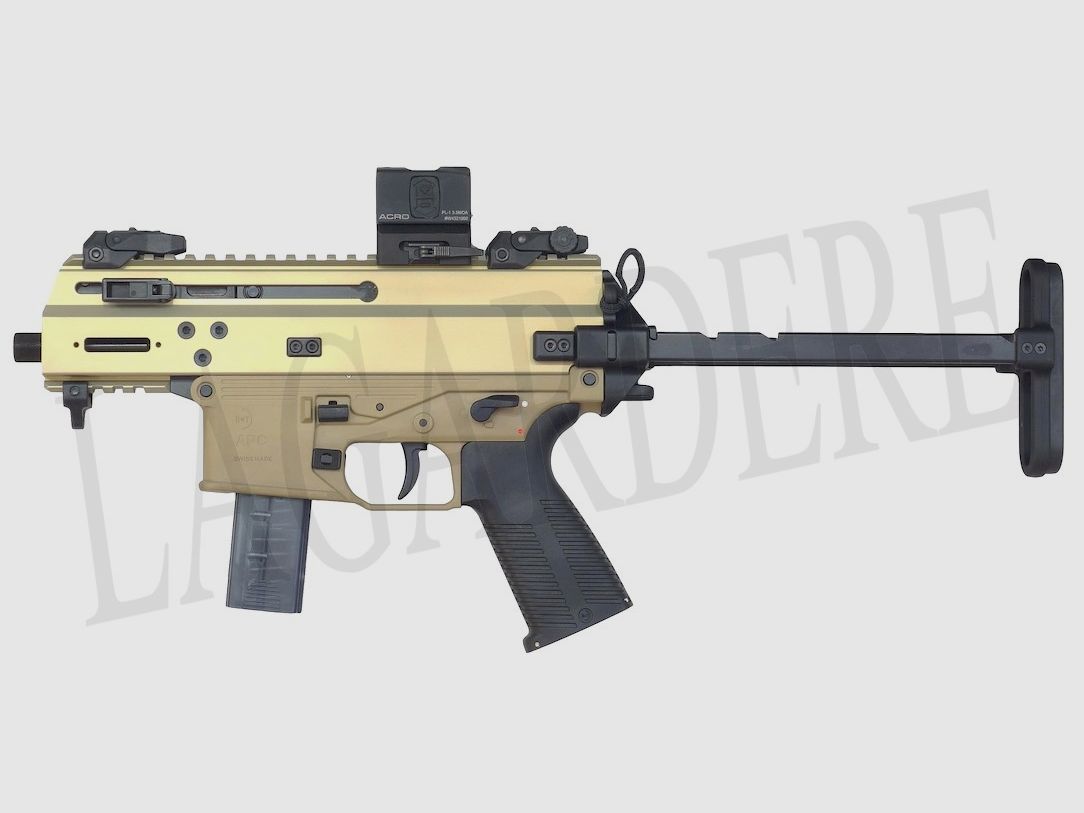 B&T APC9K PRO CROSSE RETR. TAN(FUSIL D&rsquo;ASSAUT SEMI-AUTO)