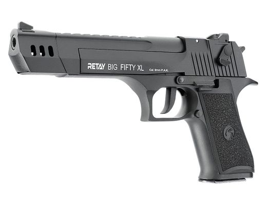 Retay Big Fifty XL Schreckschuss Pistole 9 mm P.A.K BLK