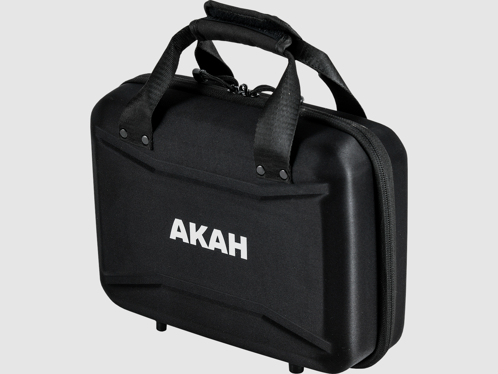 AKAH Hardcase Custodia per pistole - Nylon/Foam, Bloccabile - 30,5×22,5×10,5 cm - Nero, immagine 1 di 14