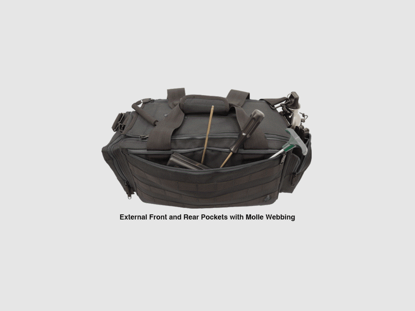 UTG® All-in-1 Range/Utility Go Bag, 21″x9″x8″, Black