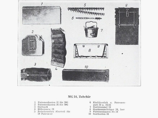 1 Wehrmacht	 Gurttrommel Mod.34 MG34, MG42 WH