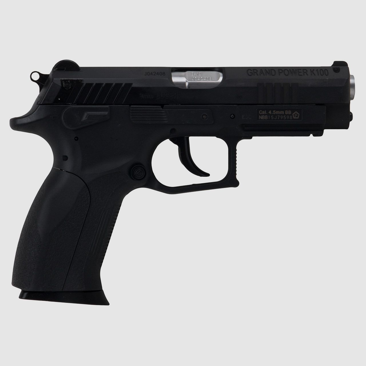 CO2 Pistole Grand Power K100 Non Blow Back schwarz Kaliber 4,5 mm BB (P18)