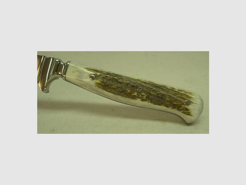 Jagdnicker Hirschhorn - 11cm Klinge, Parierstange