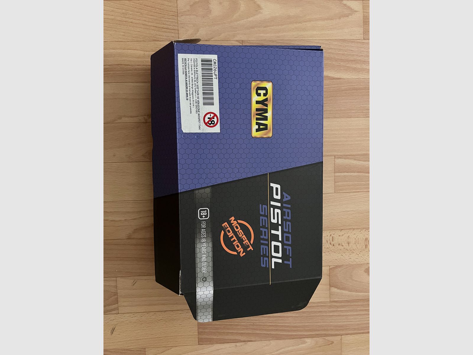 Cyma CM126/Mod.92 AEP Pistole mit Mosfet und Li-Po + Ladegerät Tan 0,5 Joule
