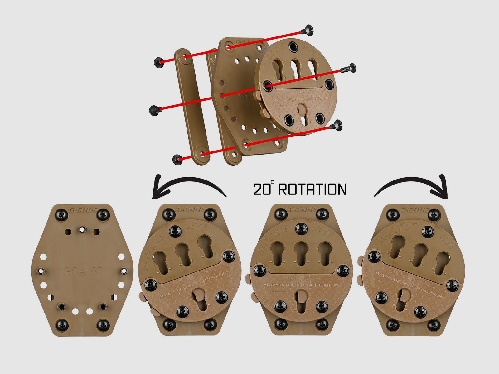G-Code RTI Battle Belt Molle Adapter, Bild 12 von 13