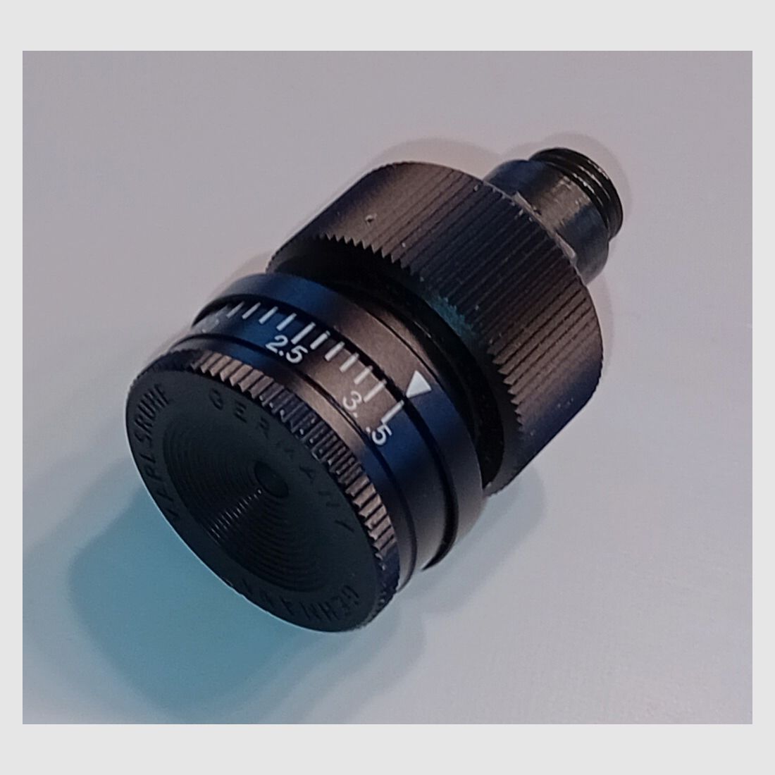 Gehmann Iris diaphragm disc with optics