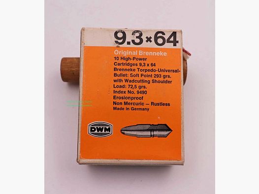 DWM, Berlin cartouches de fusil 9,3x64