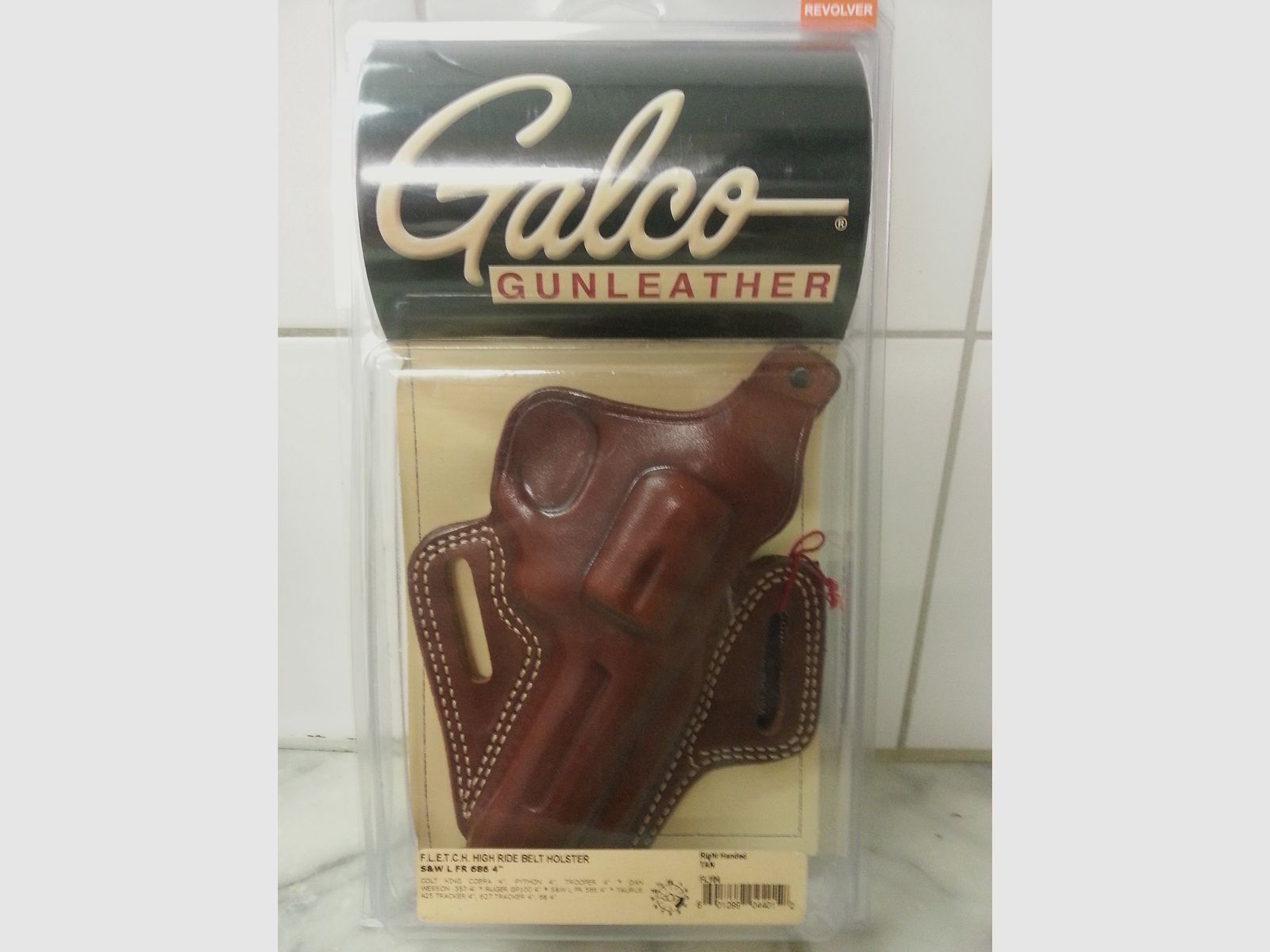 GALCO-HOLSTER 686-4 brown right HIGH RIDE BELT