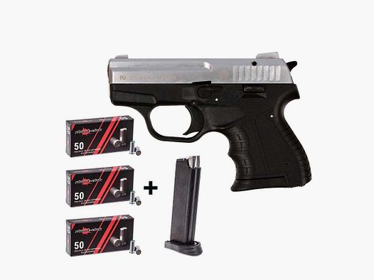 Zoraki Zoraki 906 mat/chrom 9mm P.A.K. zestaw nabojów hukowych