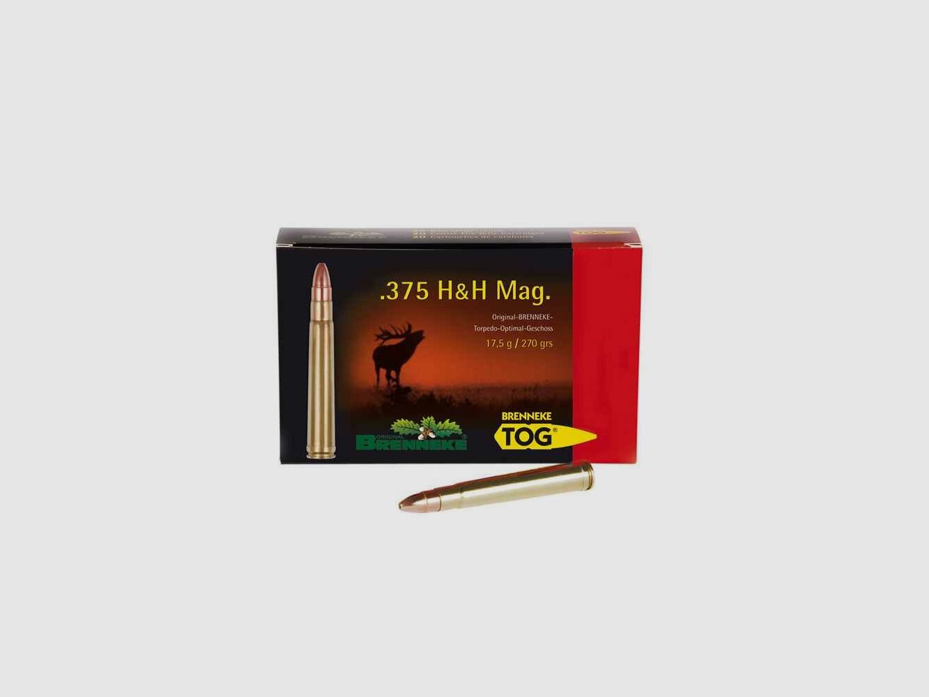 .375 H&H Mag. TOG 17,5g/270grs. Brenneke