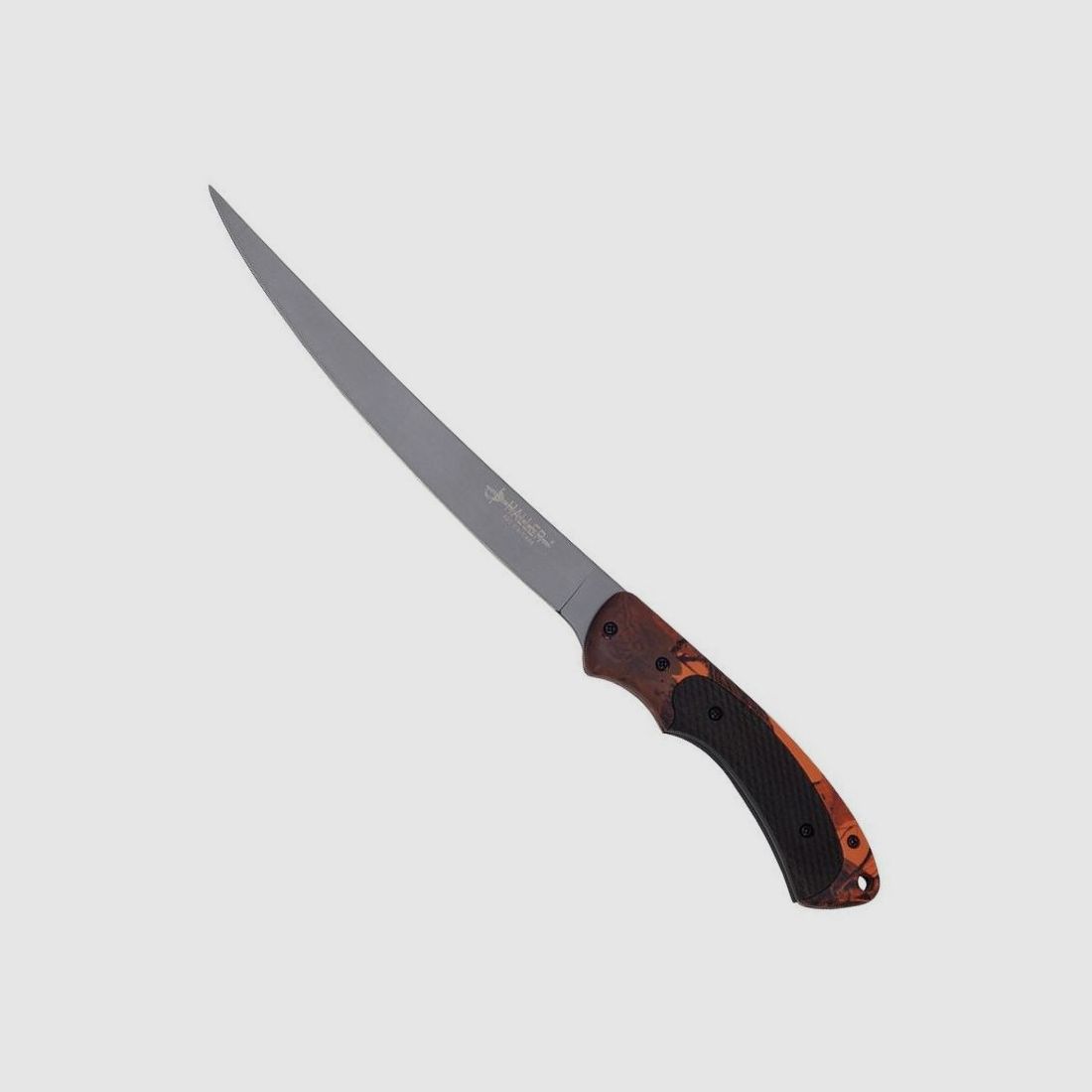 Filetiermesser Griff orange/camo