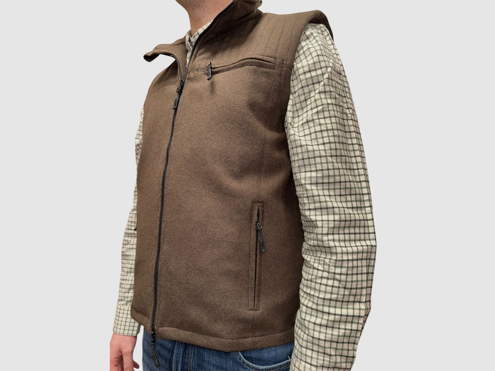 Waidmann Loden Bodywarmer Braun – Traditionelle Jagdweste, Bild 5 von 7