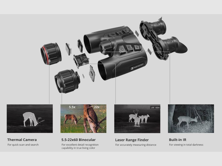 HIKMICRO Binocular Habrok HQ35LN – High-Resolution Thermal with IR Support
