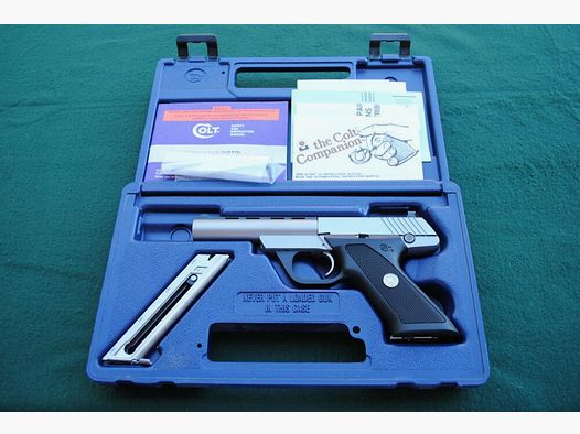 Colt Mod. 22 Sportpistole, mit allen Papieren in der Original Box