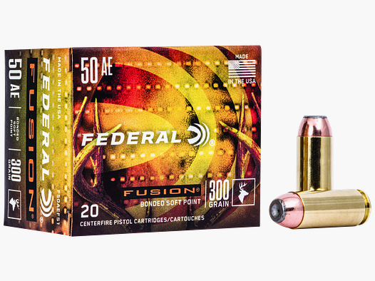 Federal Pistolenmunition .50 AE 19,4g Fusion Soft Point